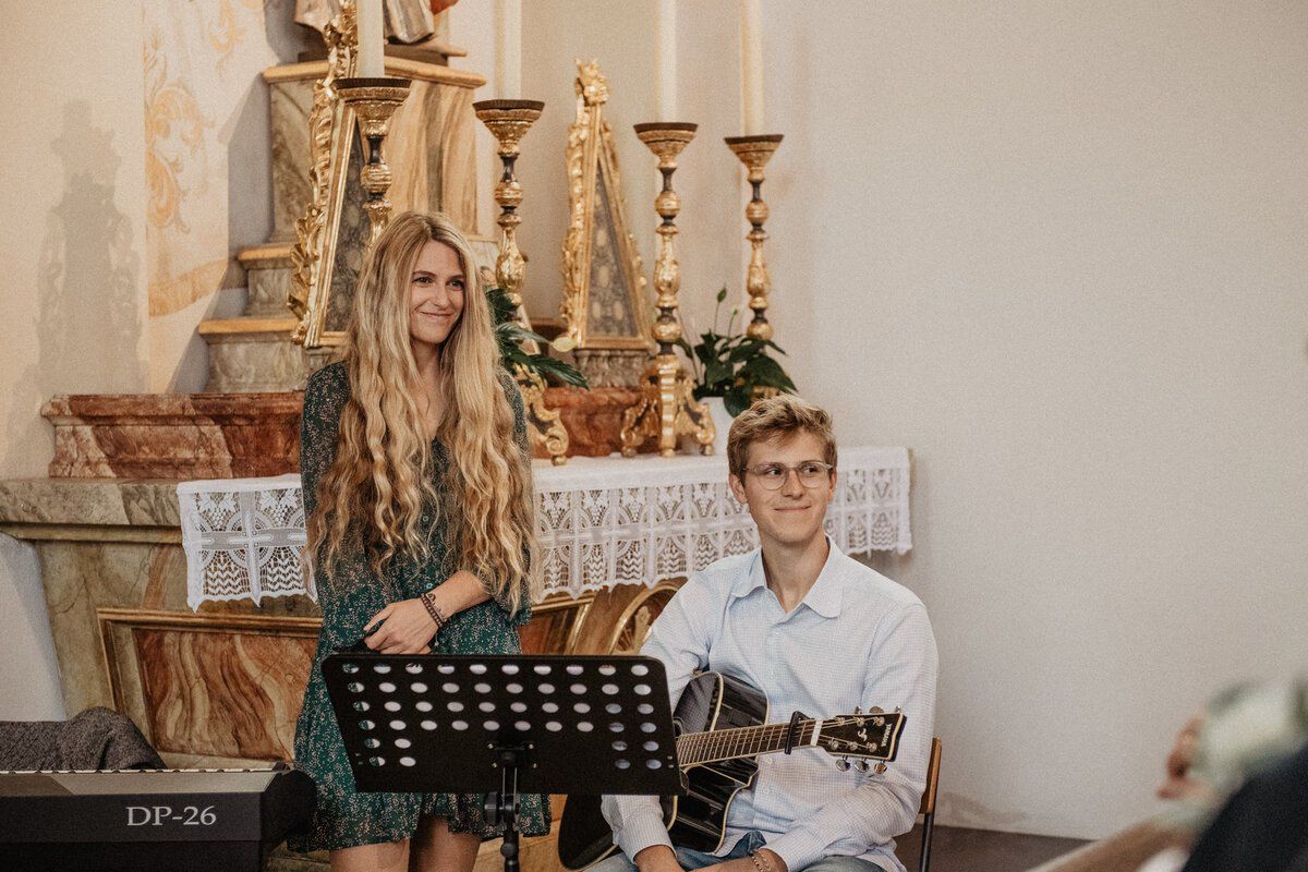 Live Duo Trauung Sängerin und Gitarrist