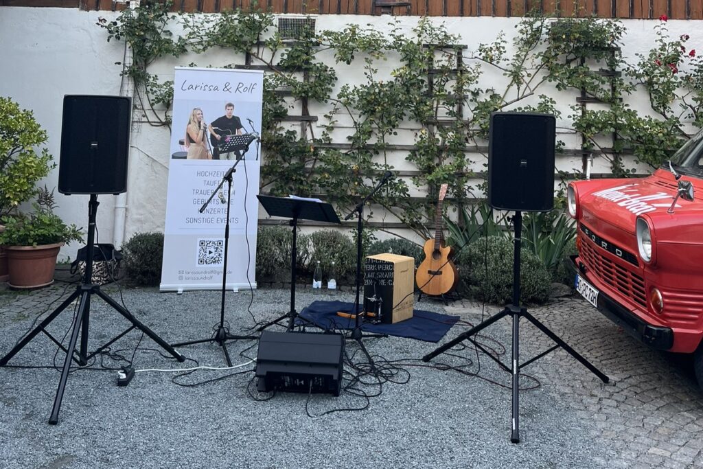 Aufbau Set Hochzeitsmusiker